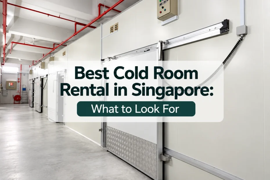 Cold room rental facility in Singapore at EBC Lifestyle Hub, featuring temperature-controlled storage units for commercial and business use.