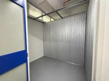Large non-air-conditioned self-storage unit with metal walls at EBC Lifestyle Hub