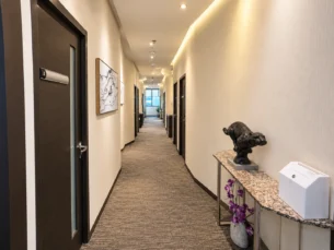 Serviced Office Corridor – EBC Lifestyle Hub