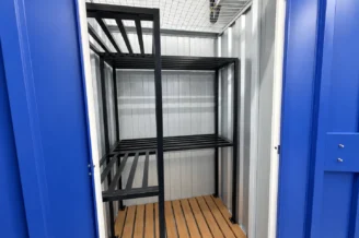 Wine storage unit with shelving at EBC Lifestyle Hub in Singapore